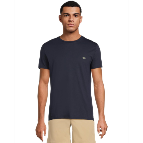 Mens Lacoste Short Sleeve Pima Crew Neck Tee