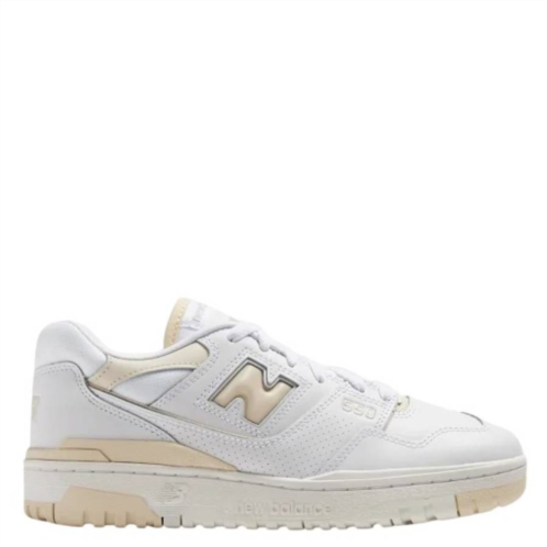New Balance white 550 leather low-top sneakers