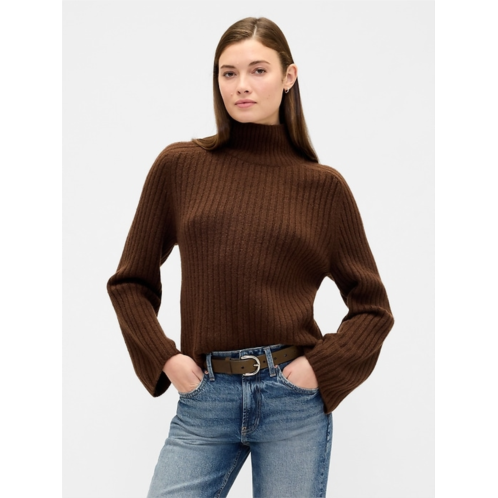 Gap Relaxed Ribbed Mockneck Sweater