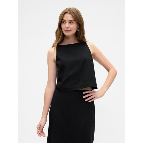 Gap Linen-Blend Apron Top