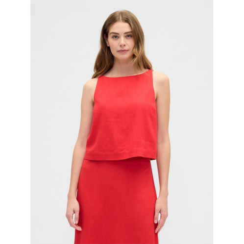 Gap Linen-Blend Apron Top