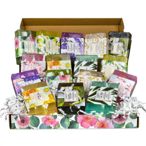 Lovery handmade soap set - 8 piece variety pack luxury bath soap gift box