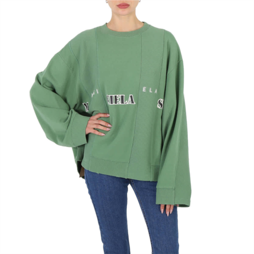 MM6 Maison Margiela ladies clover band logo print sweatshirt