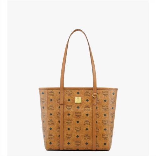 Mcm toni top-zip shopper in visetos