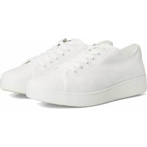 Fitflop womens rally canvas sneaker in urban white