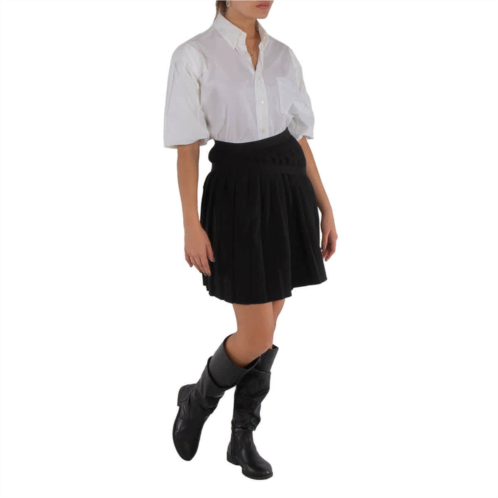 MM6 Maison Margiela asymmetric pleated miniskirt