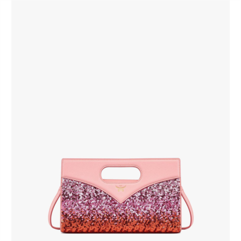 Mcm diamond tote in sequin lamb leather