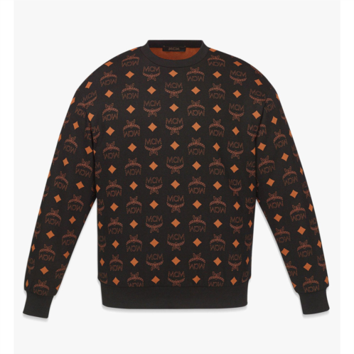 Mcm maxi monogram print sweatshirt in organic cotton