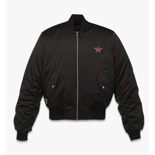 Mcm x snipes satin bomber jacket
