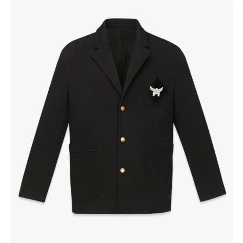 Mcm logo patch ponte blazer