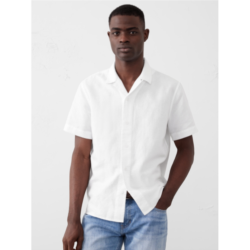 bananarepublic Standard-Fit Linen-Blend Resort Shirt