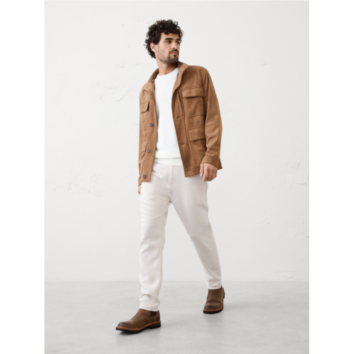 bananarepublic Athletic-Fit Linen-Blend Pant