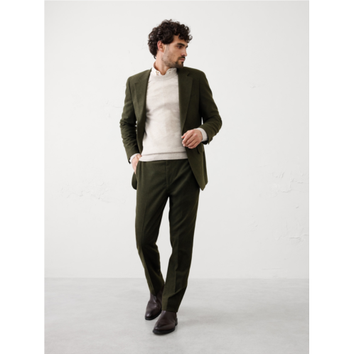 bananarepublic Tailored-Fit Flannel Herringbone Suit Trouser