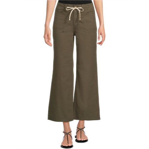 Paige Ari With Waistband Tie And Stitch Thru Pockets In Vintage Forester Green