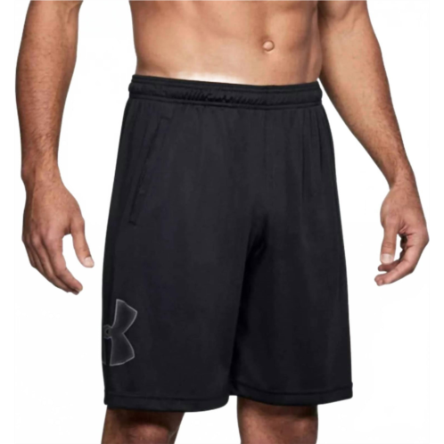 UNDER ARMOUR tech graphic pocketed shorts in black