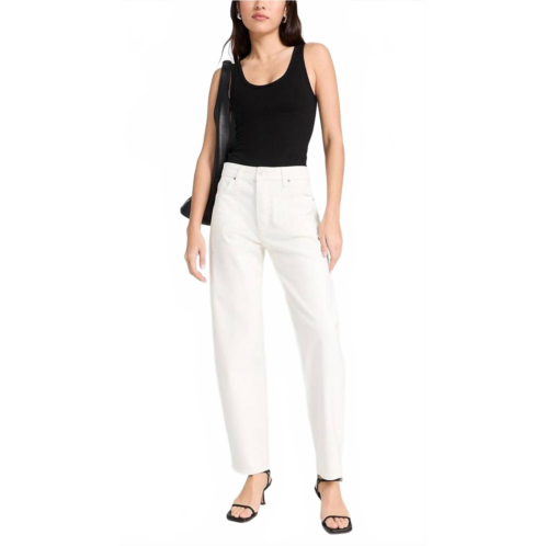 Paige alexis tonal slight barrel jeans in ecru