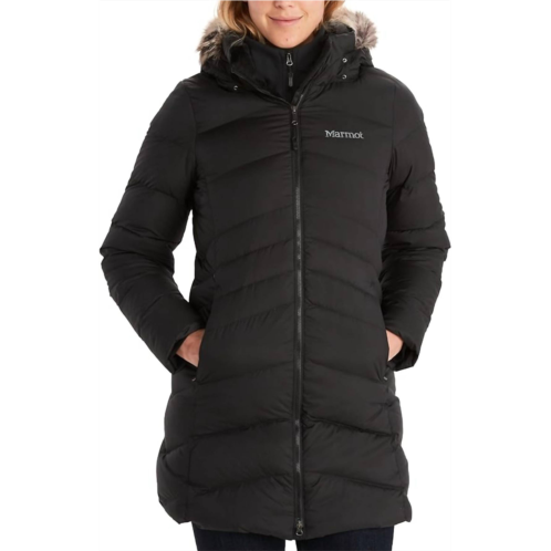 MARMOT womens montreal long puffer coat in black