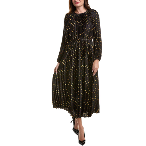 Julia Jordan pleated satin maxi dress