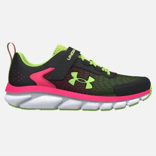 UNDER ARMOUR girls pre-school ua assert 9 sneaker in black/pink