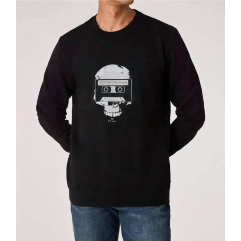 Paul Smith black skull tape sweatshirt