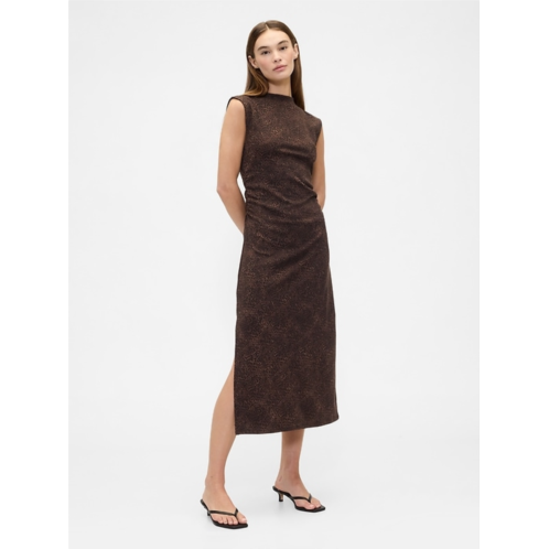 Gap Modern Ribbed Mockneck Midi Dress
