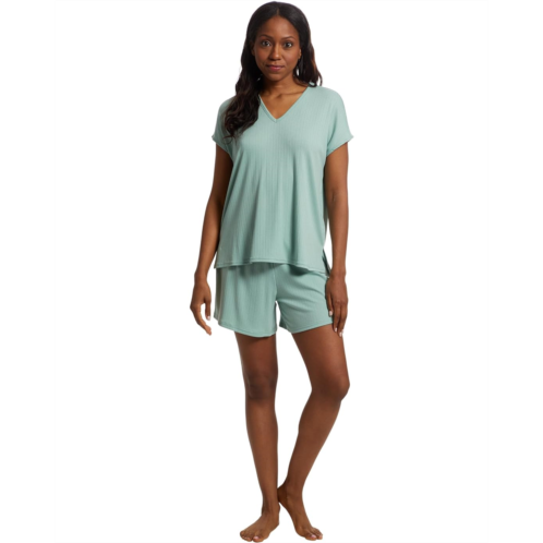 Womens N by Natori Soothe Short Sleeve Short Set
