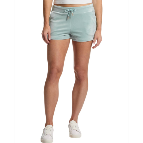 Womens Juicy Couture Velour Juicy Shorts With Back Bling