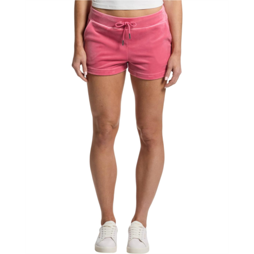 Womens Juicy Couture Velour Juicy Shorts With Back Bling