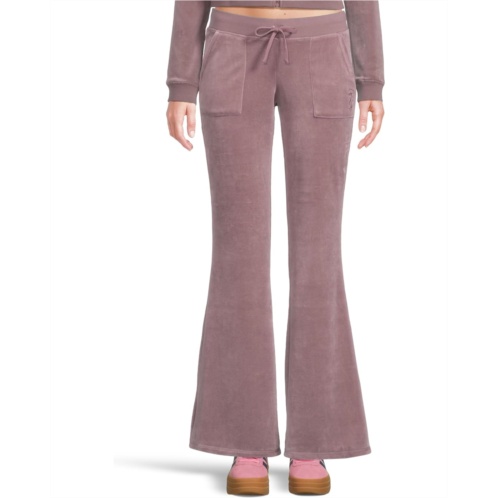 Juicy Couture Heritage Low Rise Snap Pocket Easy Fit Track Pants