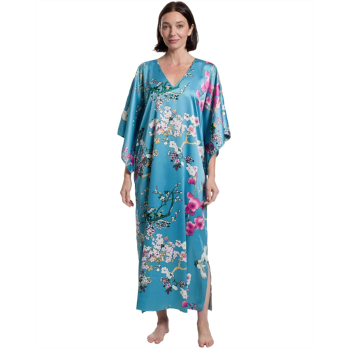 Womens N by Natori Sakura - Satin Butterfly Caftan