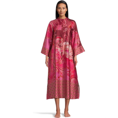 Womens Natori Deco Zip Caftan