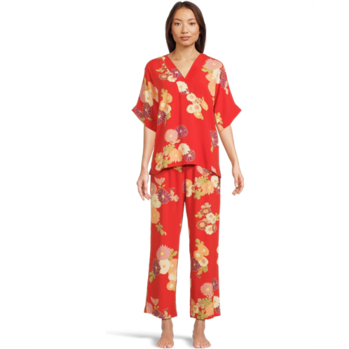 Womens N by Natori Kiku - Challis Dolman Pajama Set