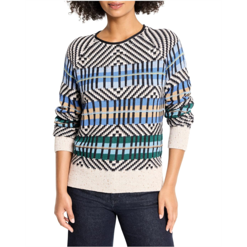 NICZOE Graphic Stripe Sweater
