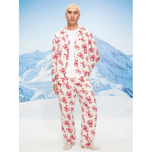OldNavy Printed Flannel Pajama Set for Men