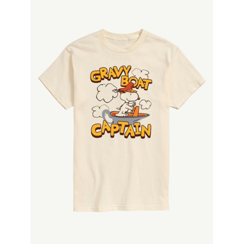 OldNavy Peanuts Gravy Boat Captain Short Sleeve Graphic Tee