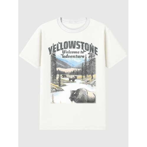 OldNavy Yellowstone National Park Classic Graphic T-Shirt for Men