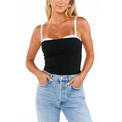 Show Me Your Mumu tiff top in black