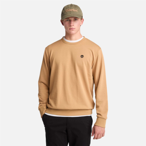 Timberland mens oyster river chest logo loopback crew neck sweatshirt