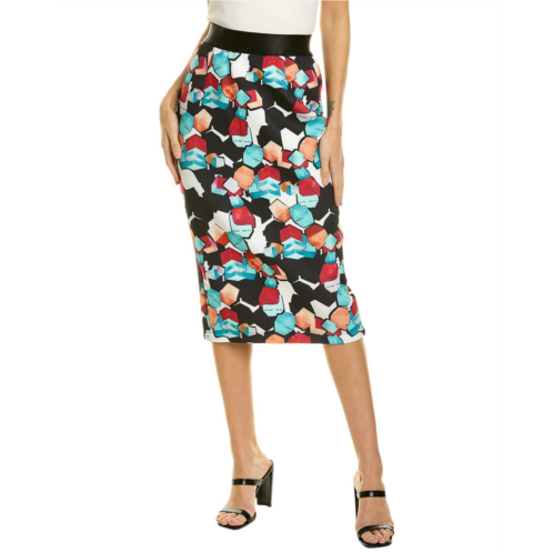 Gracia printed pencil skirt