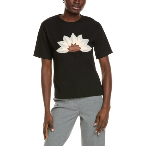 Gracia flower embossed t-shirt