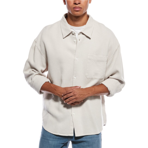 FRAME Denim waffle textured shirt