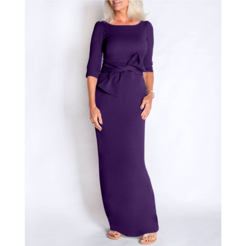 Camilyn Beth the jackie gown ii in eggplant