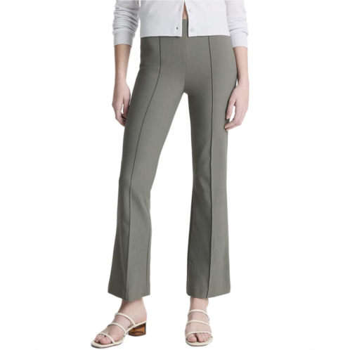 Vince mid rise pintuck crop flare pant