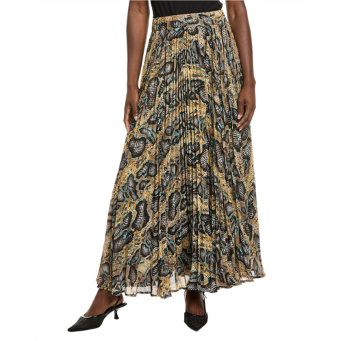 Gracia pleated midi skirt