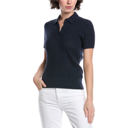 Brooks Brothers cable polo sweater