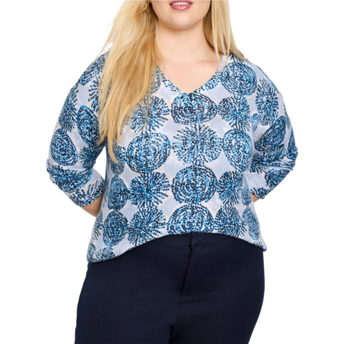 NICZOE plus sand dollar supersoft sweater