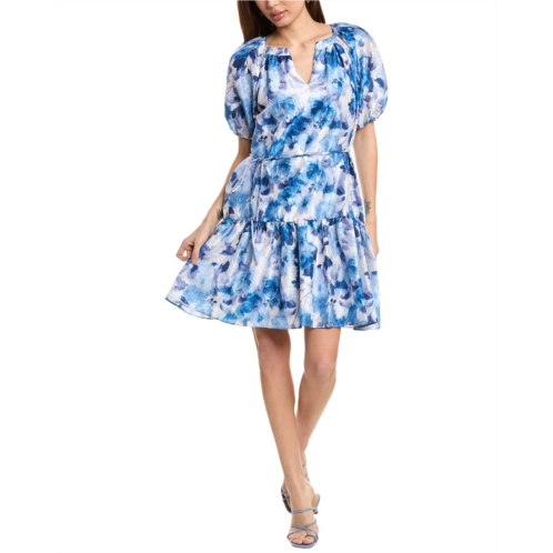 Julia Jordan crushed taffeta shift dress