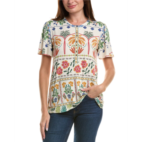 Johnny Was the janie favorite flutter sleeve henley