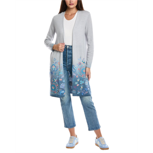 Johnny Was the long midi wool cardigan