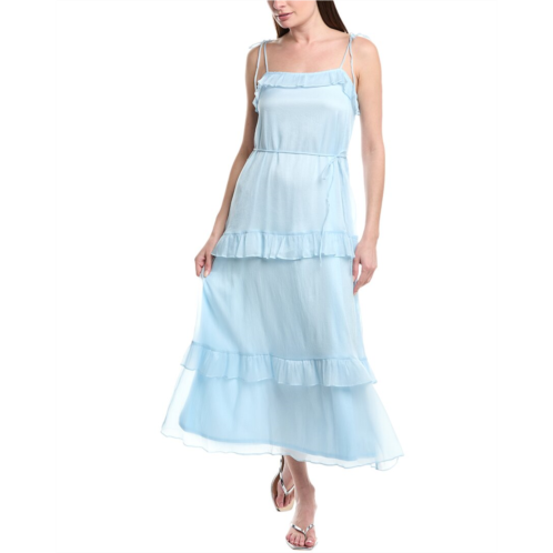 Julia Jordan crinkle chiffon maxi dress